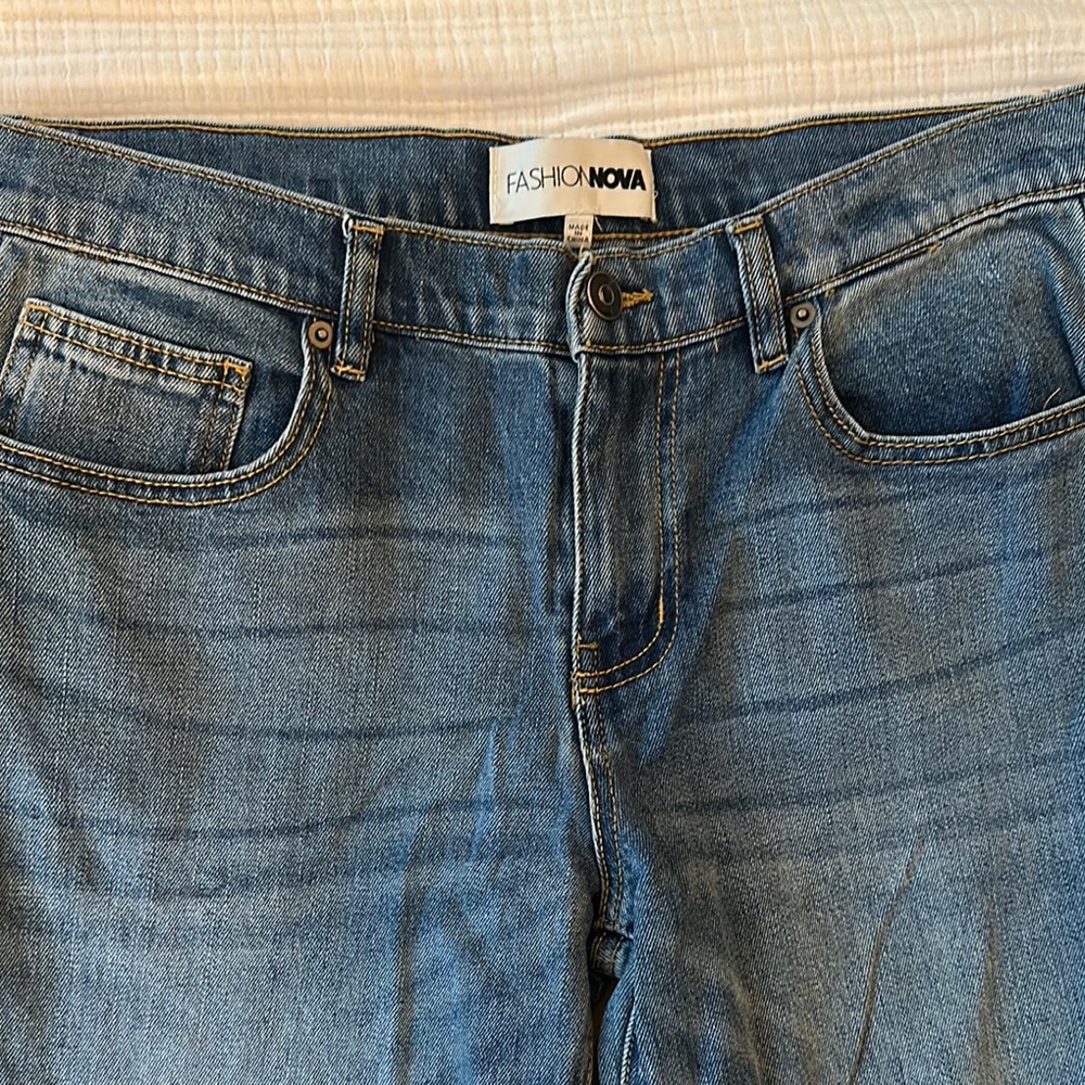 Medium Denim Distressed Jeans